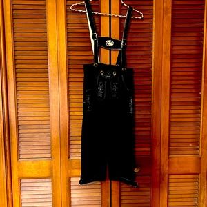 Children’s Black Lederhosen size 134 9-10 years old